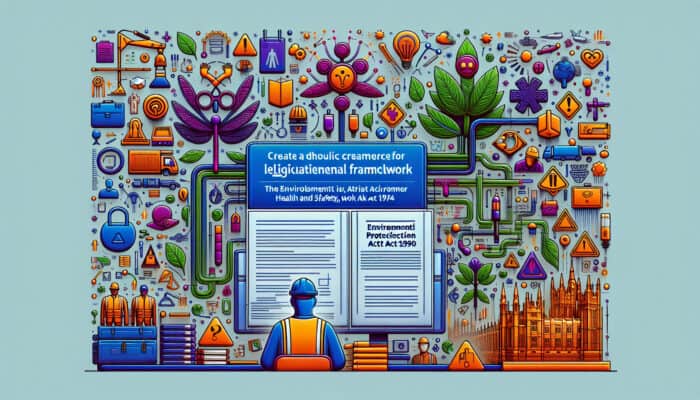 Managing Complex Clearance Jobs Efficiently: Diagram of UK clearance job legislation, focusing on Environmental Protection Act 1990 and Health and Safety at Work Act 1974.